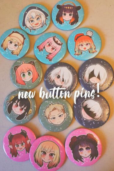 anime button pins